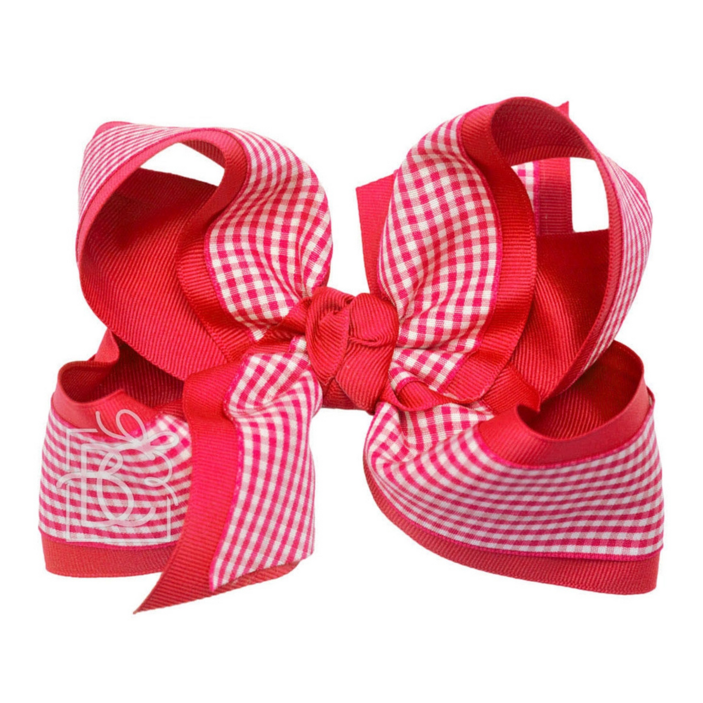 Beyond Creation Gingham Layered Bow - XL