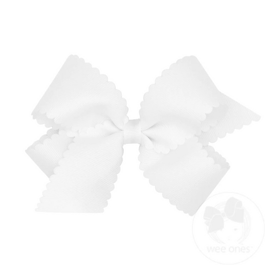 Wee Ones Scallop Bow - Medium
