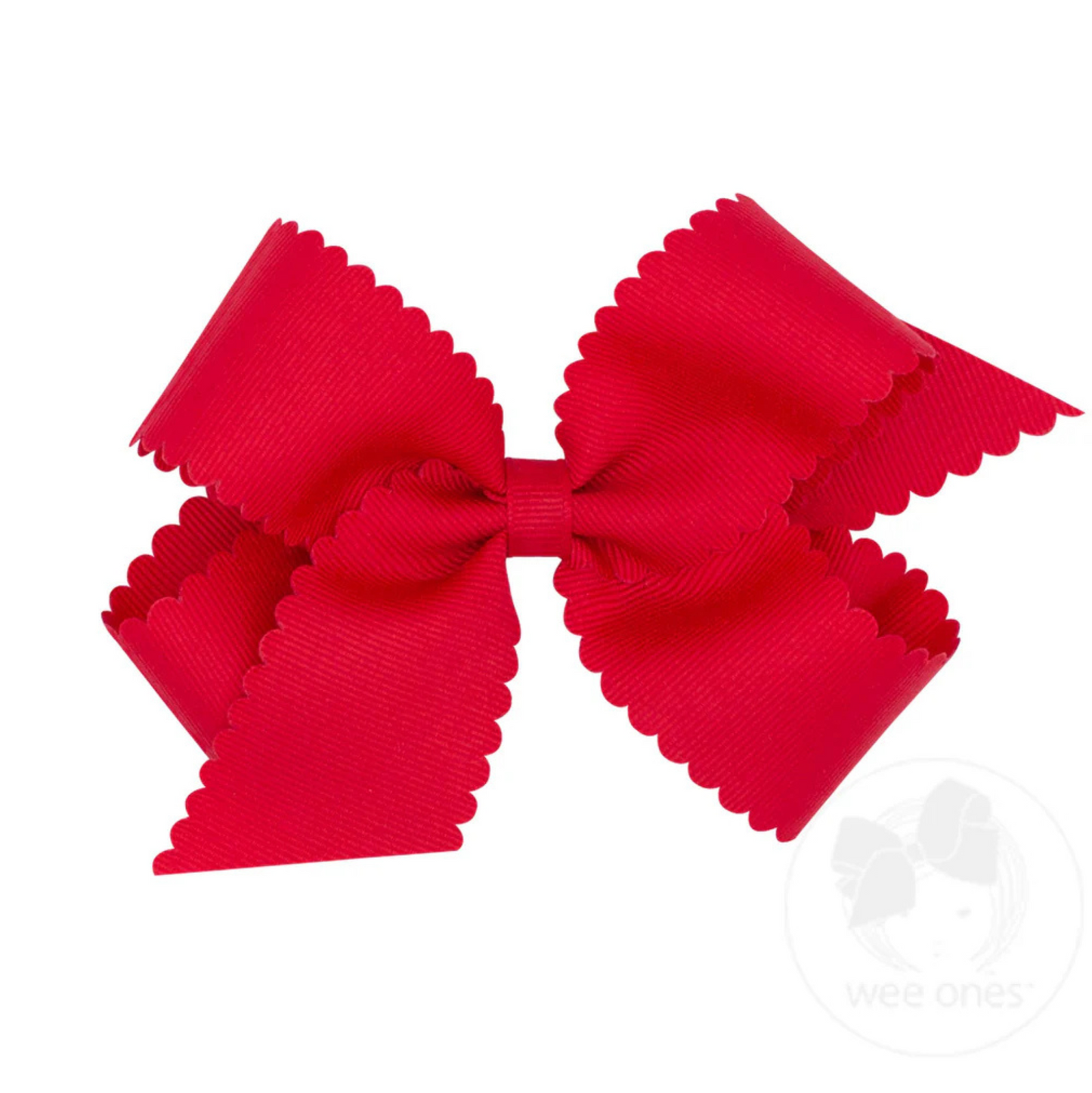 Wee Ones Scallop Bow - Medium