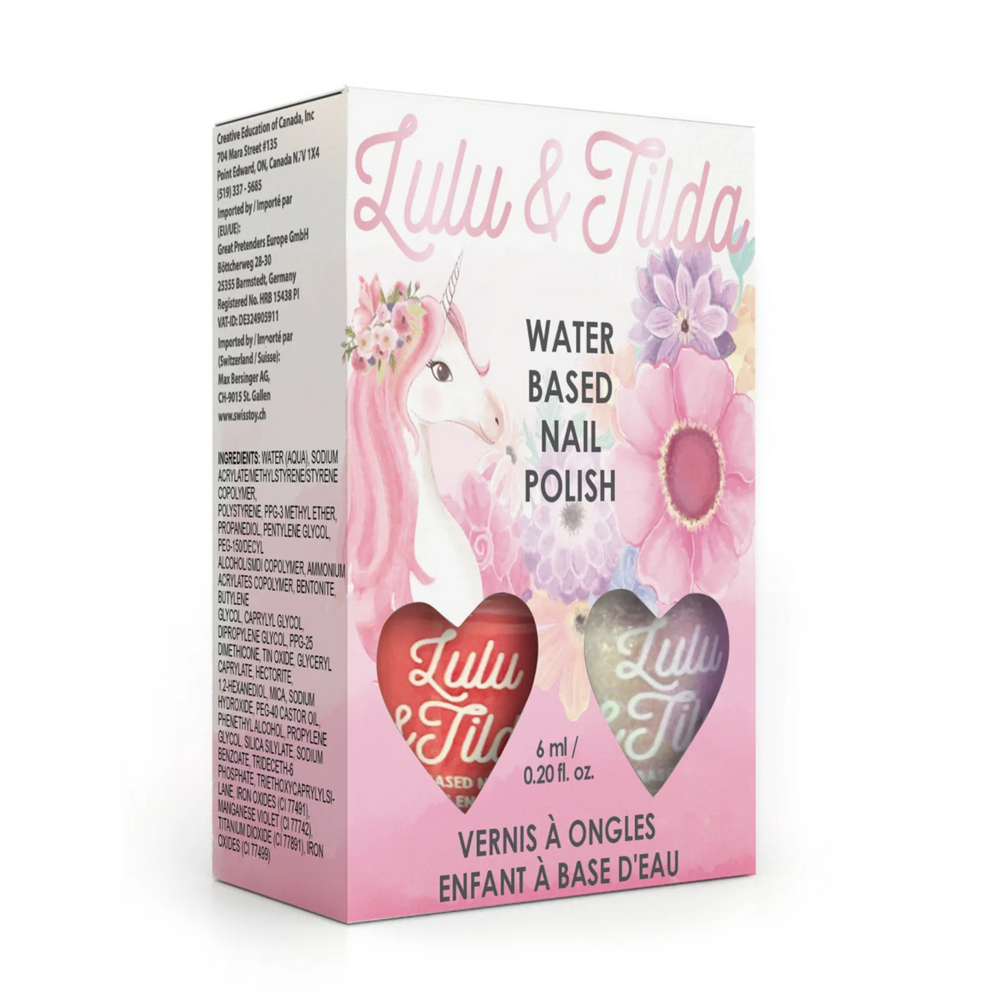 Lulu & Tilda Water-Based Nail Polish 2 Pack