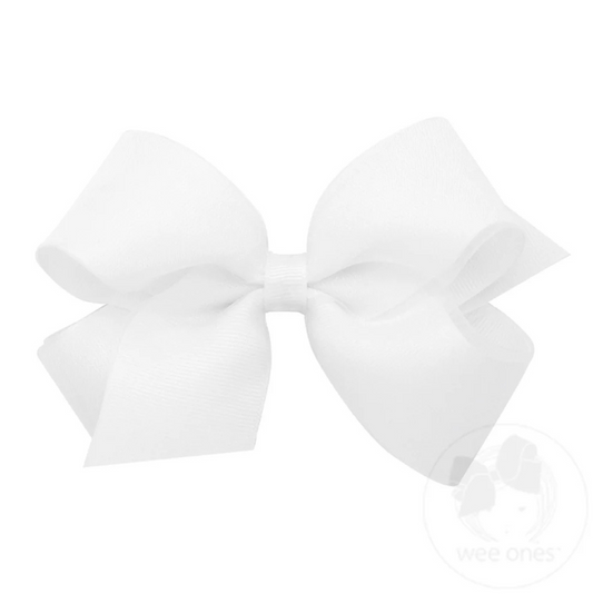 Wee Ones White Organza Overlay Bow