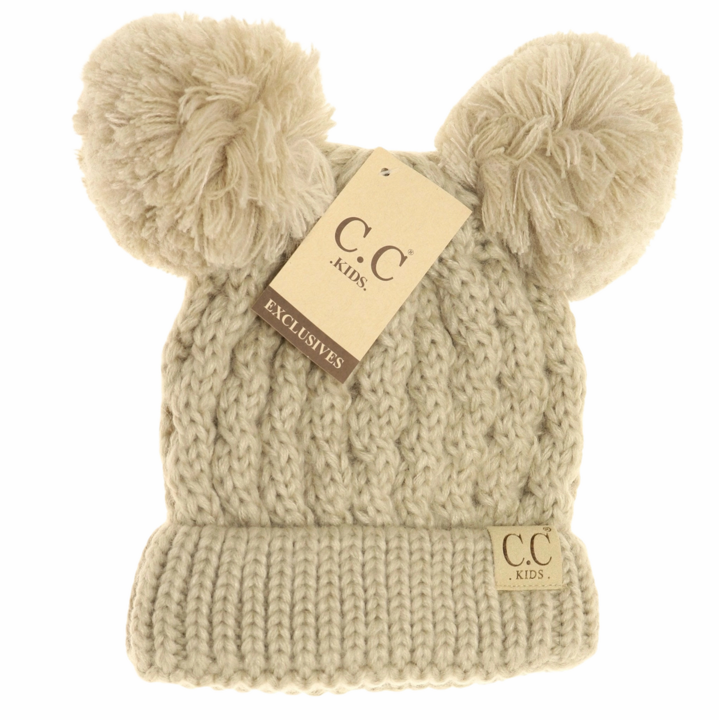 C.C. Beanie Kids Double Pom