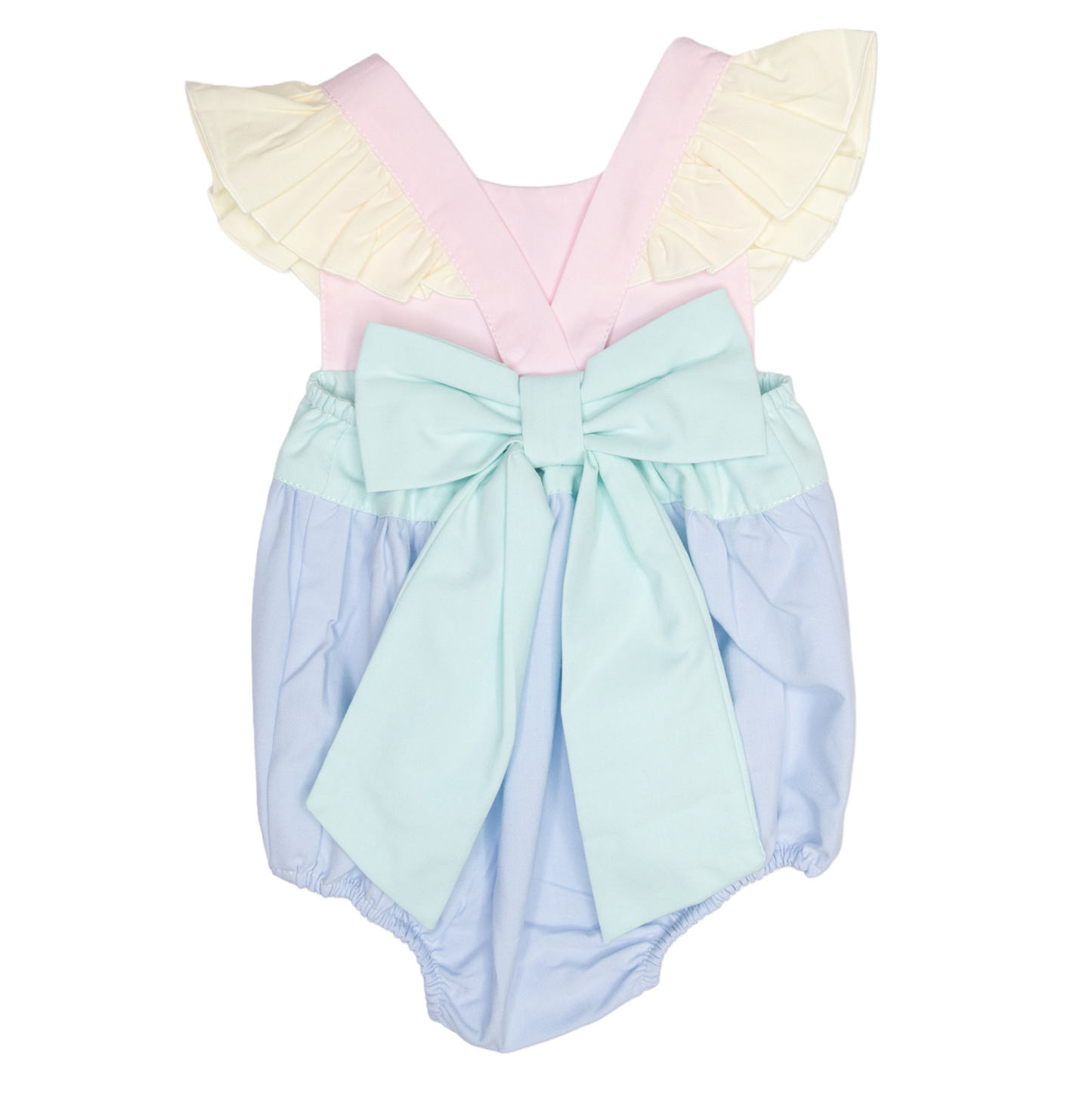 Colorblock Bow Back Bubble
