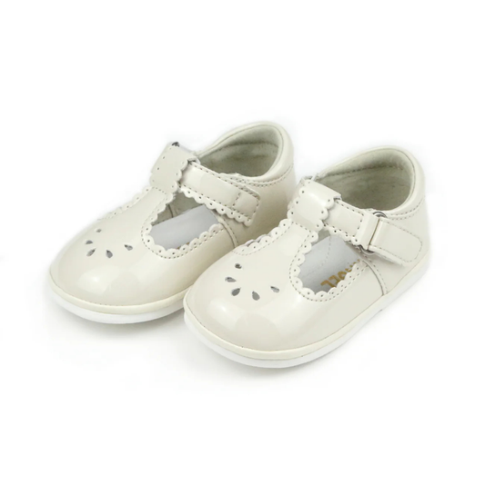 Angel Dottie T-Strap Mary Jane Patent Cream