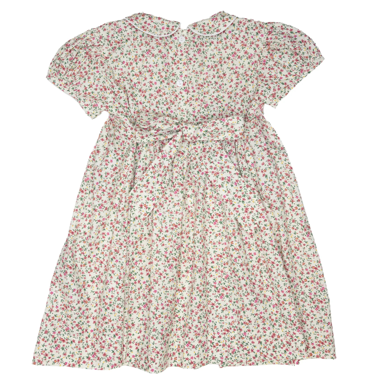 Samantha Floral Smocked Button Dress
