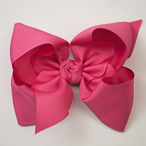 Beyond Creation Grosgrain Bow Fuchsia