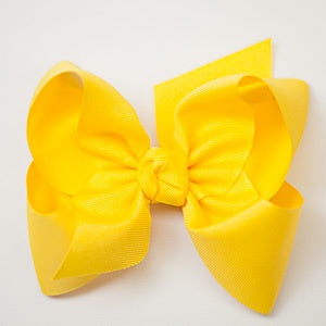 Beyond Creation Grosgrain Bow Bright Yellow