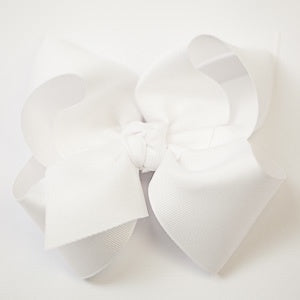 Beyond Creation Grosgrain Bow White