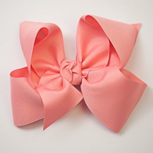 Beyond Creation Grosgrain Bow Shell Pink