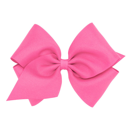 Wee Ones Grosgrain Bow Hot Pink