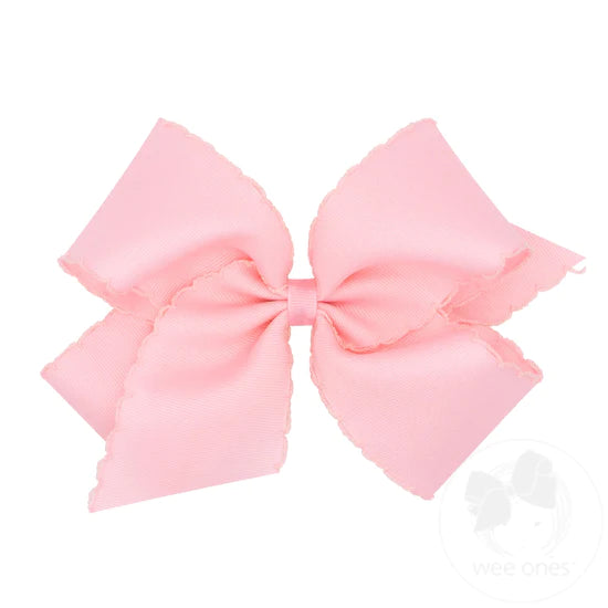 Wee Ones King Moonstitch Grosgrain Bow