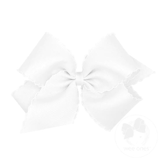 Wee Ones King Moonstitch Grosgrain Bow