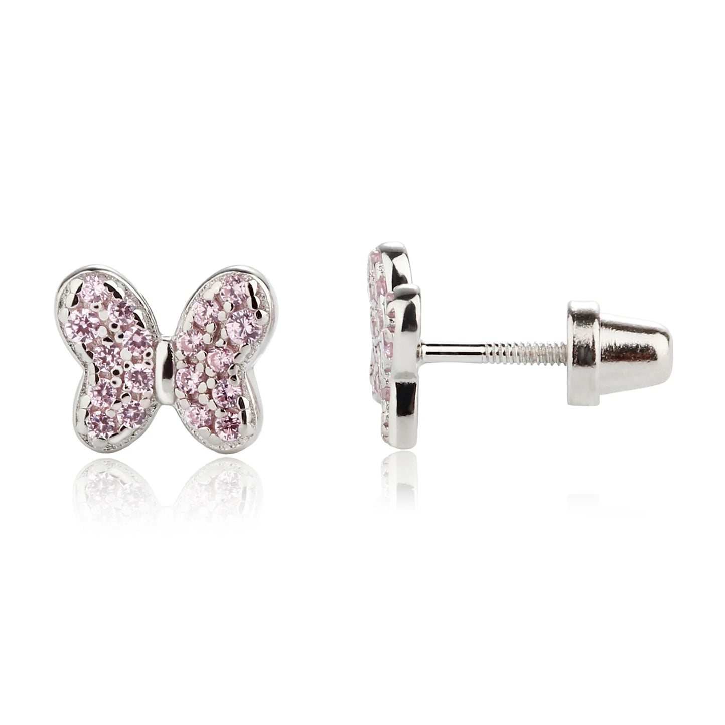 Cherished Moments Butterfly Screw Back Earrings