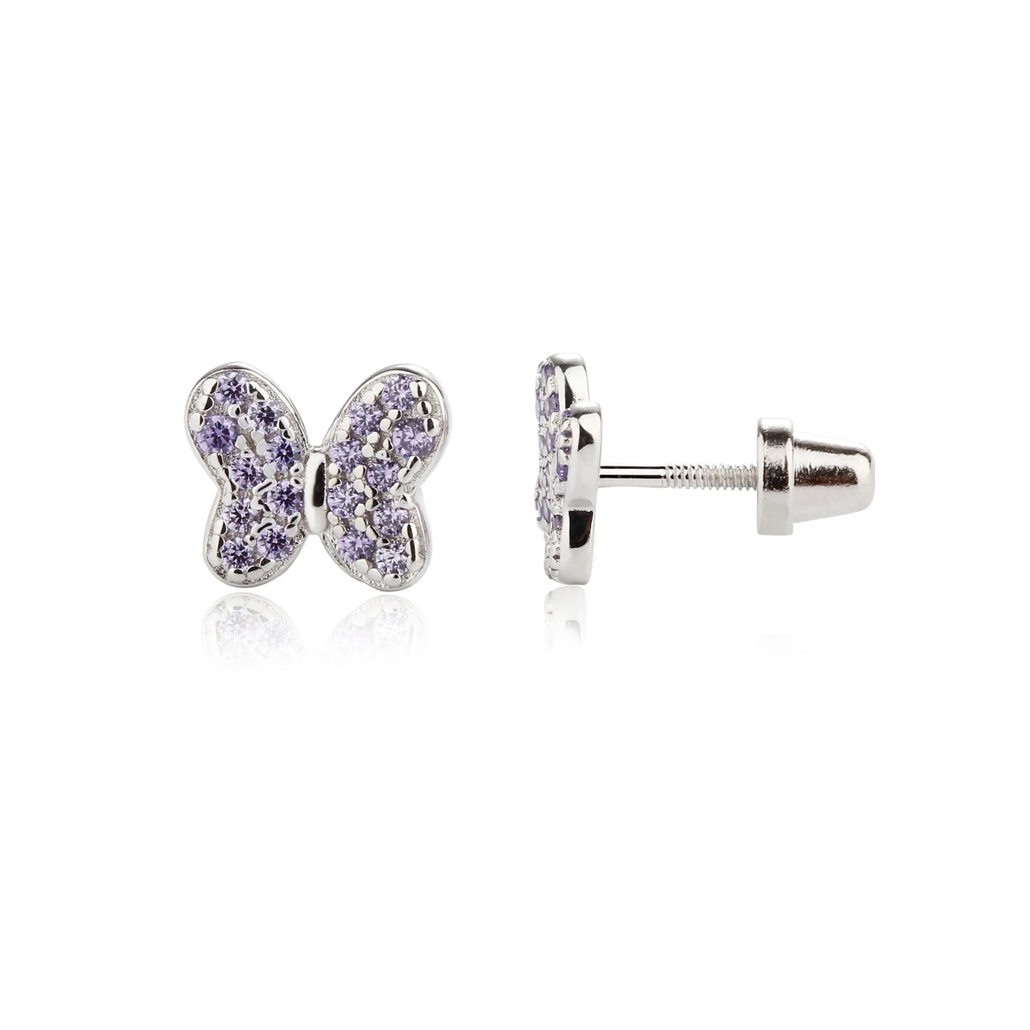 Cherished Moments Butterfly Screw Back Earrings