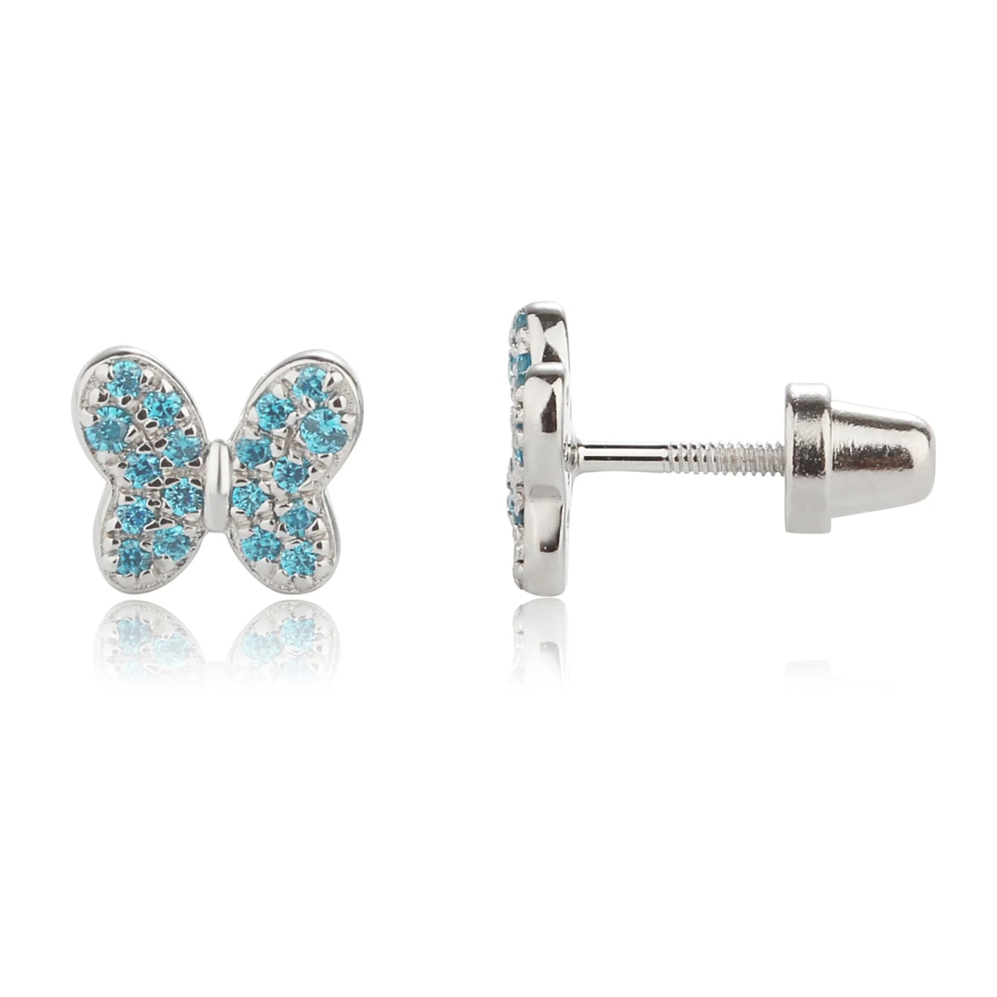 Cherished Moments Butterfly Screw Back Earrings