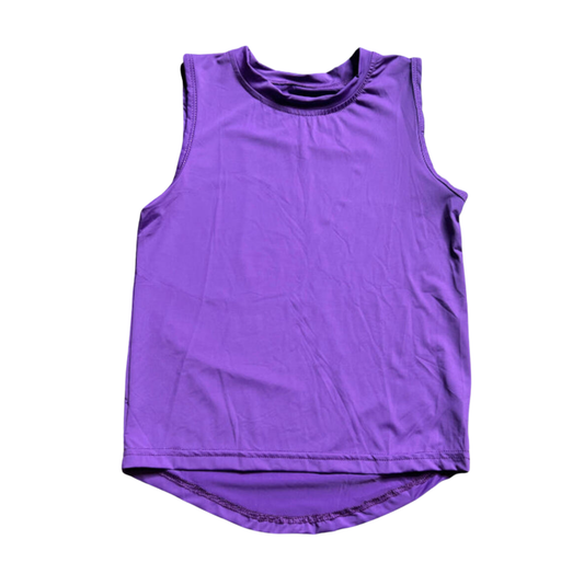 Belle Cher Purple High Low Tank Top