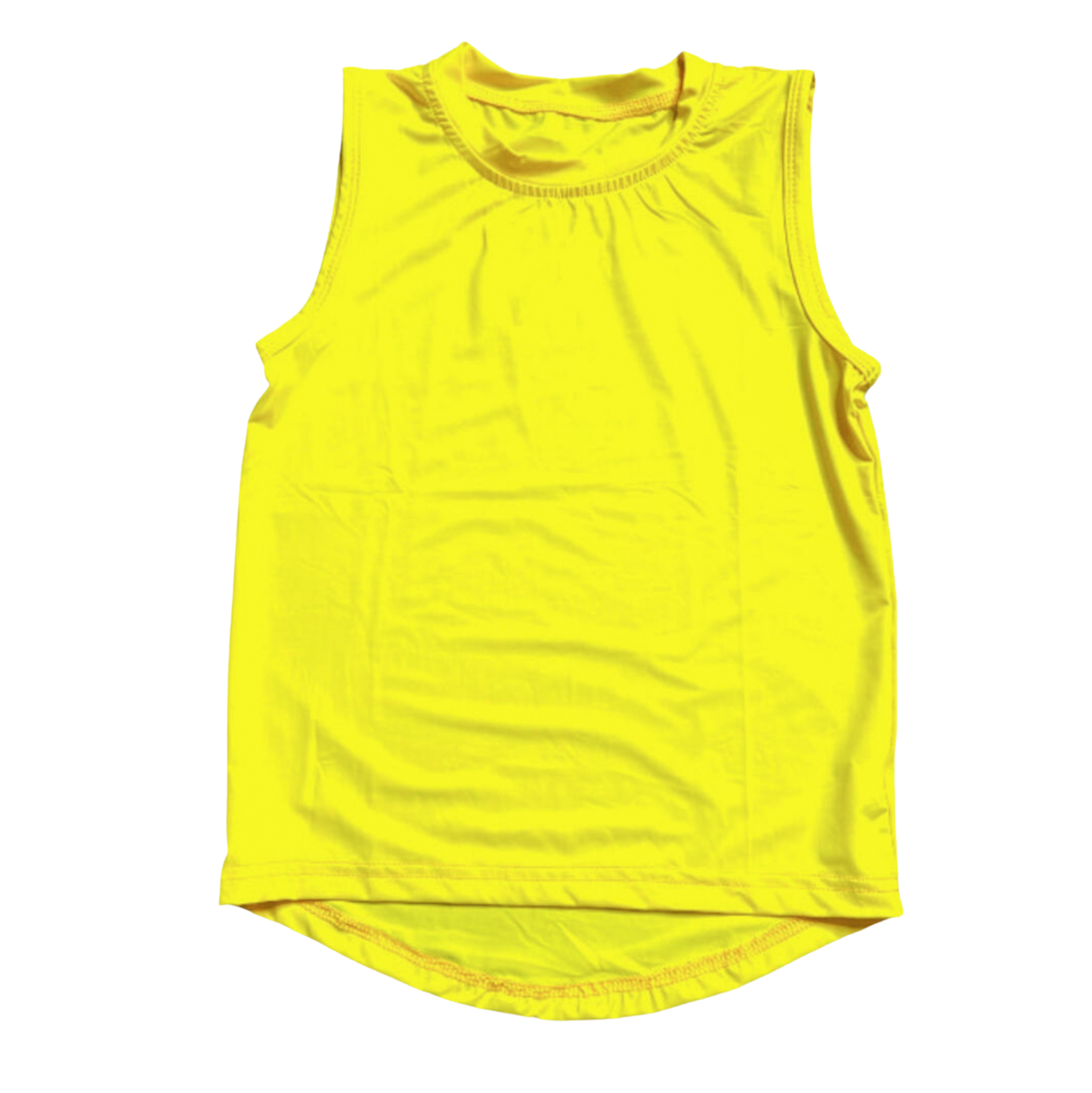 Belle Cher Yellow High Low Tank Top