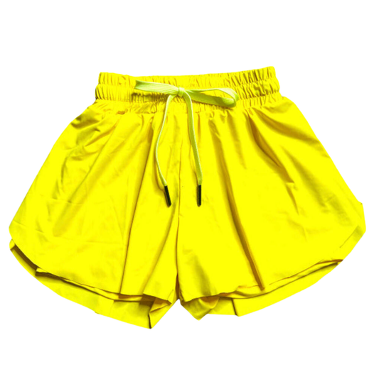 Belle Cher Yellow Swing Shorts