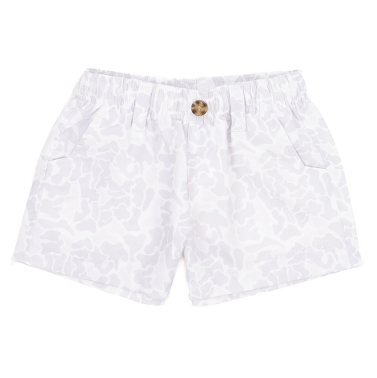 Properly Tied Snow Camo Mallard Shorts