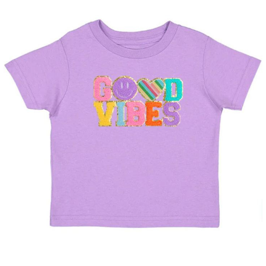 Sweet Wink Lavender Good Vibes Patch T-Shirt