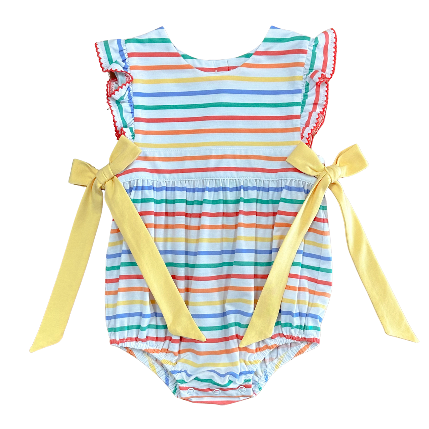 Sage & Lilly School Stripes Bow Bubble