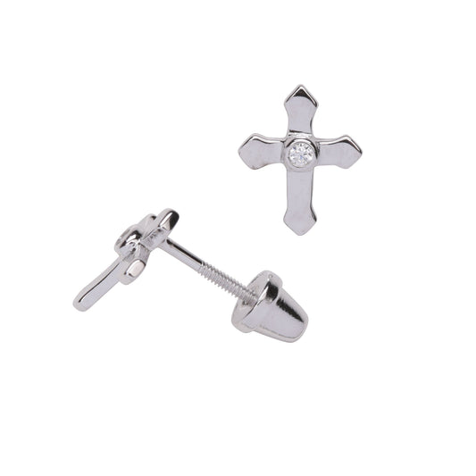 Cherished Moments Cross Earring