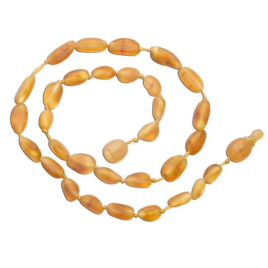 Amber Teething Necklace Honey Unpolished