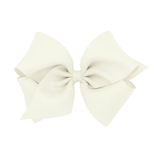 Wee Ones Grosgrain Bow Antique White