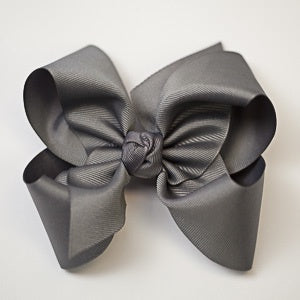 Beyond Creation Grosgrain Bow Pewter