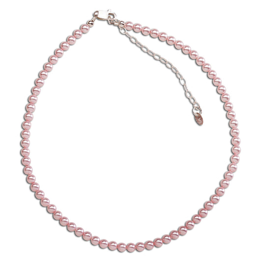 Cherished Moments Sterling Silver Pearl Pink Necklace Jamie